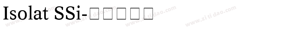 Isolat SSi字体转换